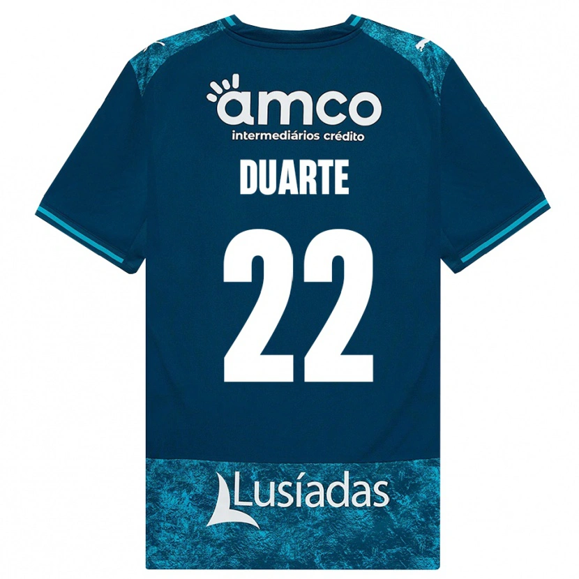 Danxen Kinderen Vânia Duarte #22 Donkerleigrijs Mediumturquoise Uitshirt Uittenue 2026/27 T-Shirt België