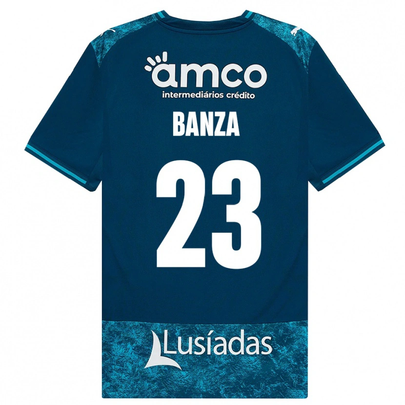 Danxen Kinderen Simon Banza #23 Donkerleigrijs Mediumturquoise Uitshirt Uittenue 2026/27 T-Shirt België