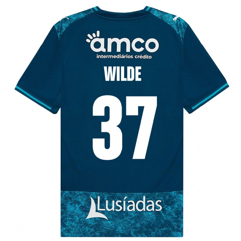Danxen Kinderen Manjou Wilde #37 Donkerleigrijs Mediumturquoise Uitshirt Uittenue 2026/27 T-Shirt België