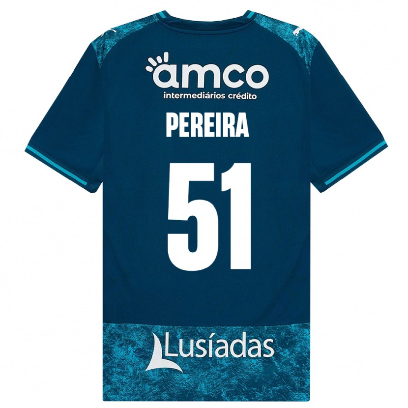 Danxen Kinderen Evy Pereira #51 Donkerleigrijs Mediumturquoise Uitshirt Uittenue 2026/27 T-Shirt België