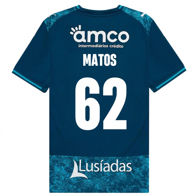 Danxen Kinderen Nuno Matos #62 Donkerleigrijs Mediumturquoise Uitshirt Uittenue 2026/27 T-Shirt België