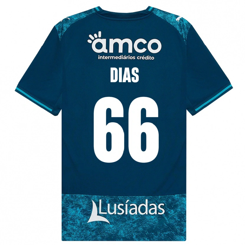 Danxen Kinderen Gonçalo Dias #66 Donkerleigrijs Mediumturquoise Uitshirt Uittenue 2026/27 T-Shirt België