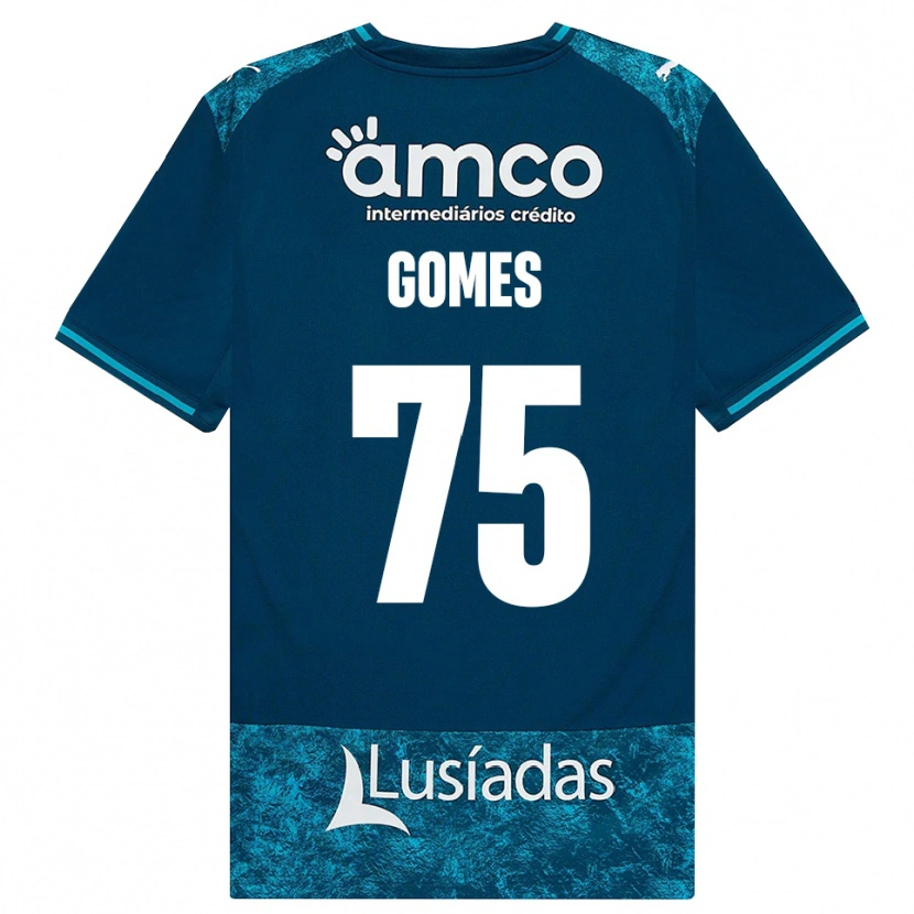 Danxen Kinderen Tomás Müller #75 Donkerleigrijs Mediumturquoise Uitshirt Uittenue 2026/27 T-Shirt België