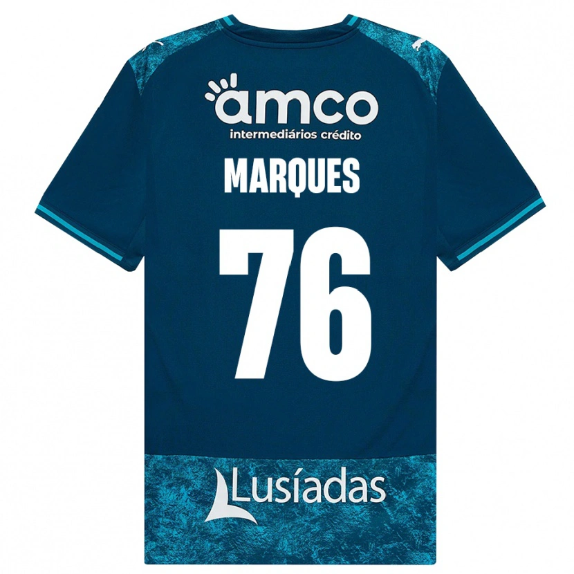 Danxen Kinderen Tomás Marques #76 Donkerleigrijs Mediumturquoise Uitshirt Uittenue 2026/27 T-Shirt België
