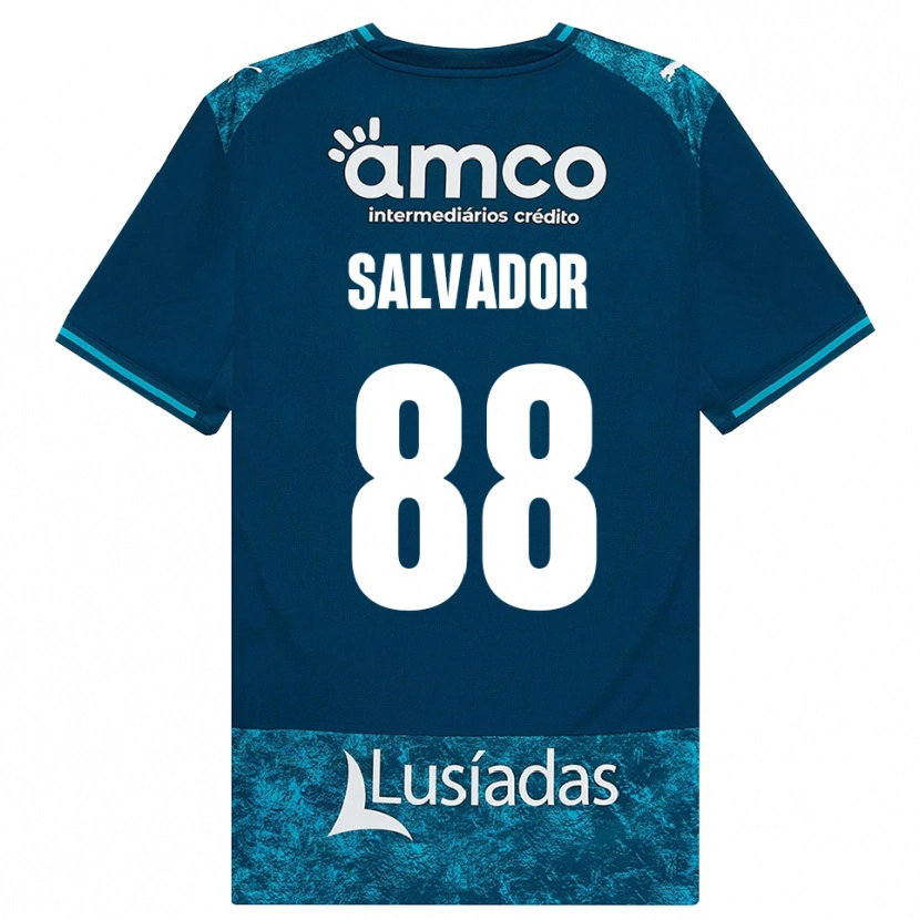 Danxen Kinderen João Salvador #88 Donkerleigrijs Mediumturquoise Uitshirt Uittenue 2026/27 T-Shirt België