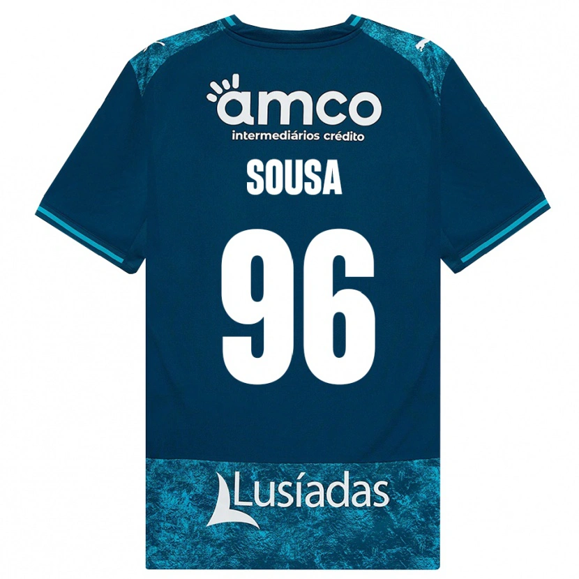 Danxen Kinderen Afonso Dias Sousa #96 Donkerleigrijs Mediumturquoise Uitshirt Uittenue 2026/27 T-Shirt België