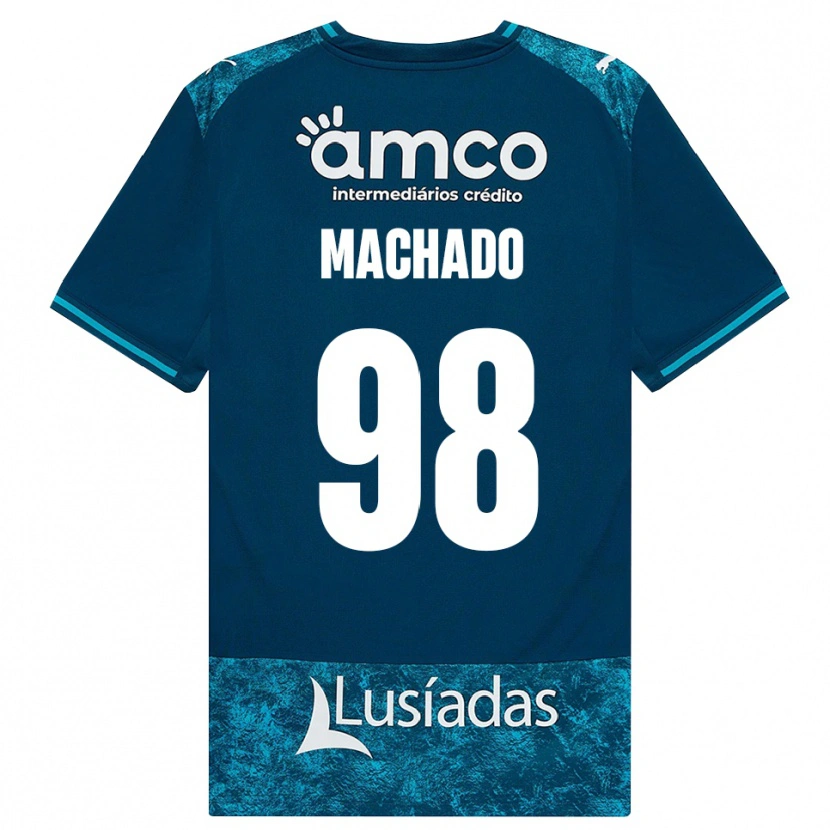 Danxen Kinderen Gonçalo Machado #98 Donkerleigrijs Mediumturquoise Uitshirt Uittenue 2026/27 T-Shirt België