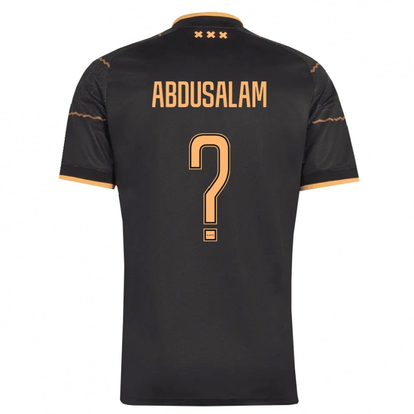 Danxen Kinderen Musabe Abdusalam #0 Zwart Oranje Uitshirt Uittenue 2026/27 T-Shirt België