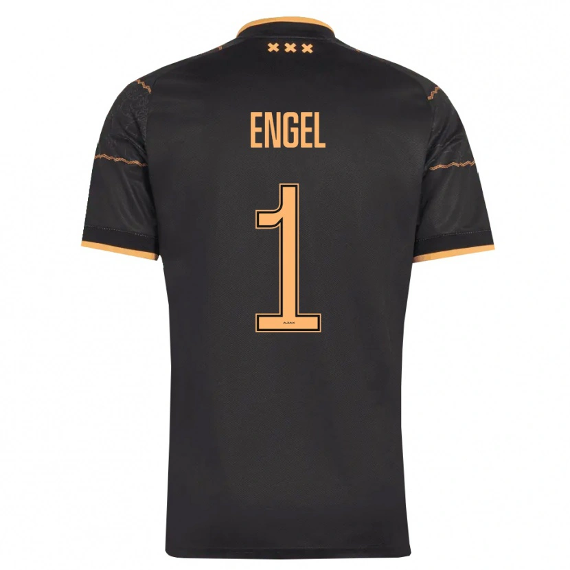 Danxen Kinderen Mark Engel #1 Zwart Oranje Uitshirt Uittenue 2026/27 T-Shirt België