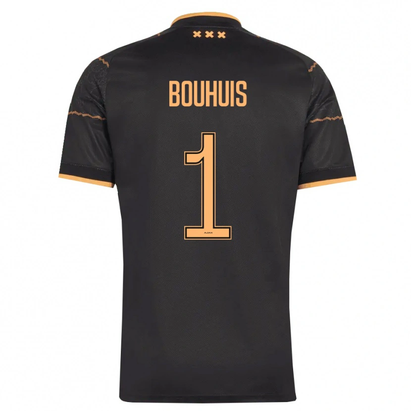 Danxen Kinderen Jens Bouhuis #1 Zwart Oranje Uitshirt Uittenue 2026/27 T-Shirt België