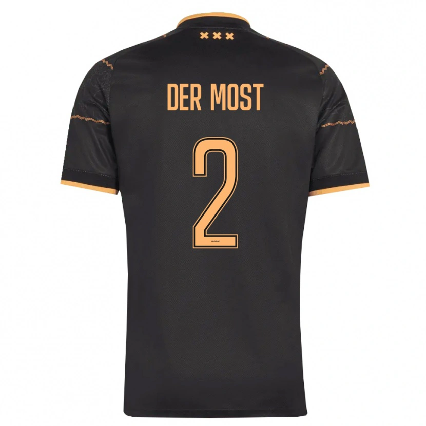 Danxen Kinderen Liza Van Der Most #2 Zwart Oranje Uitshirt Uittenue 2026/27 T-Shirt België