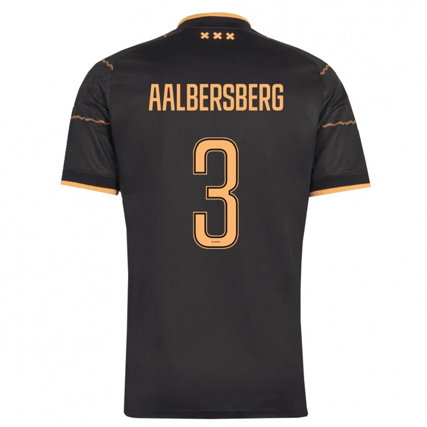 Danxen Kinderen Miles Aalbersberg #3 Zwart Oranje Uitshirt Uittenue 2026/27 T-Shirt België