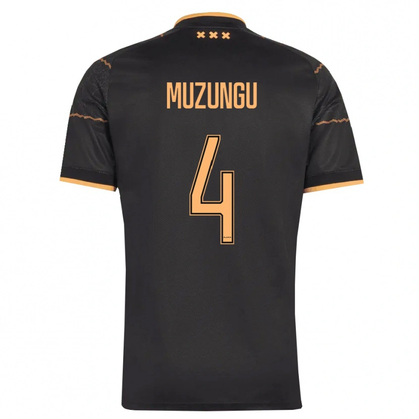 Danxen Kinderen Marvyn Muzungu #4 Zwart Oranje Uitshirt Uittenue 2026/27 T-Shirt België