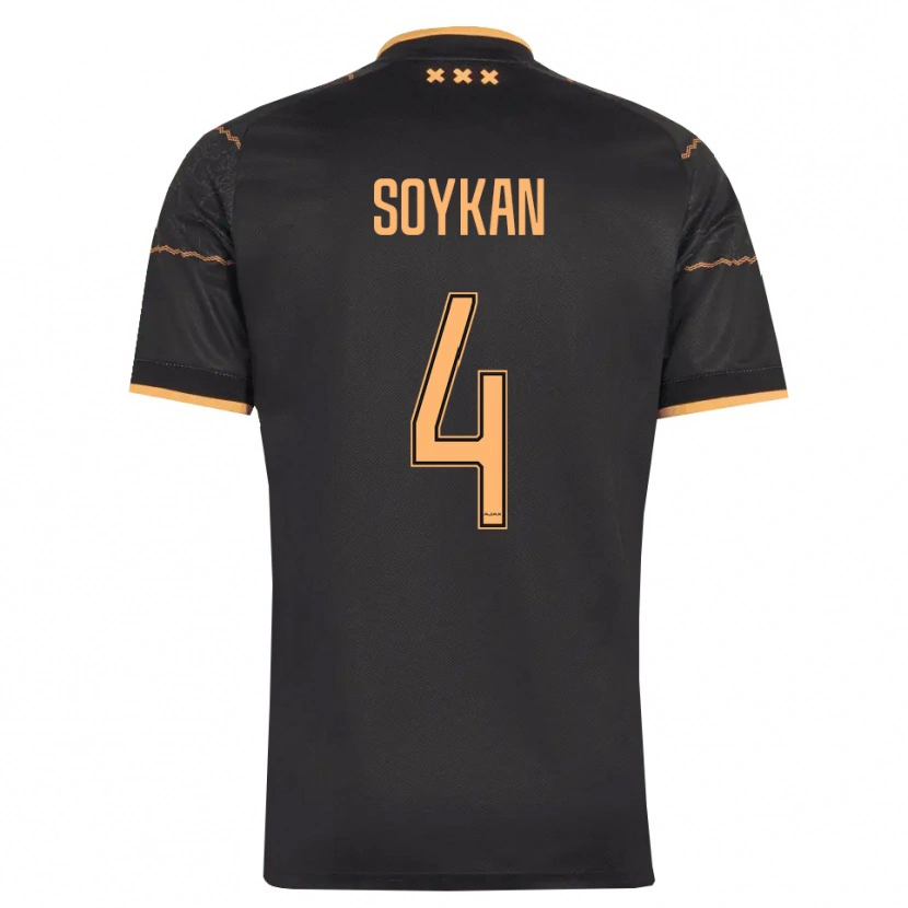 Danxen Kinderen Aykan Soykan #4 Zwart Oranje Uitshirt Uittenue 2026/27 T-Shirt België
