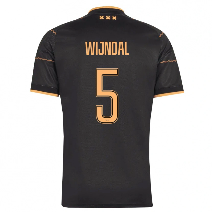 Danxen Kinderen Owen Wijndal #5 Zwart Oranje Uitshirt Uittenue 2026/27 T-Shirt België