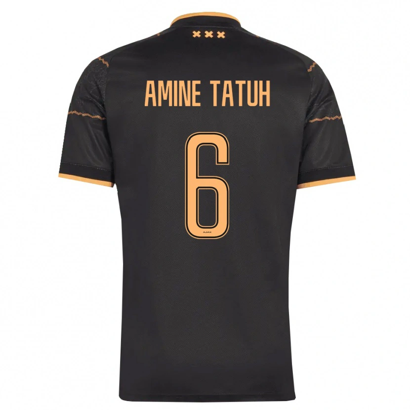 Danxen Kinderen Mohammed Tatuh #6 Zwart Oranje Uitshirt Uittenue 2026/27 T-Shirt België