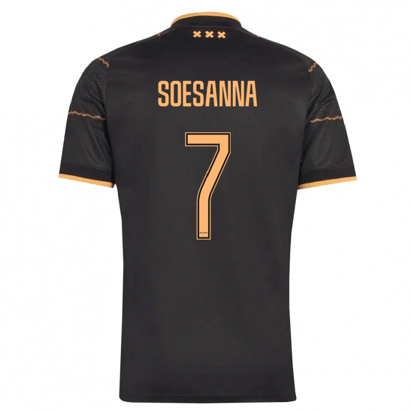Danxen Kinderen Jaden Soesanna #7 Zwart Oranje Uitshirt Uittenue 2026/27 T-Shirt België