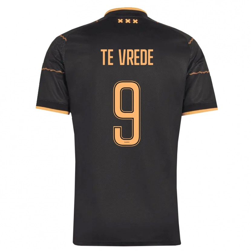 Danxen Kinderen Mitchell Te Vrede #9 Zwart Oranje Uitshirt Uittenue 2026/27 T-Shirt België