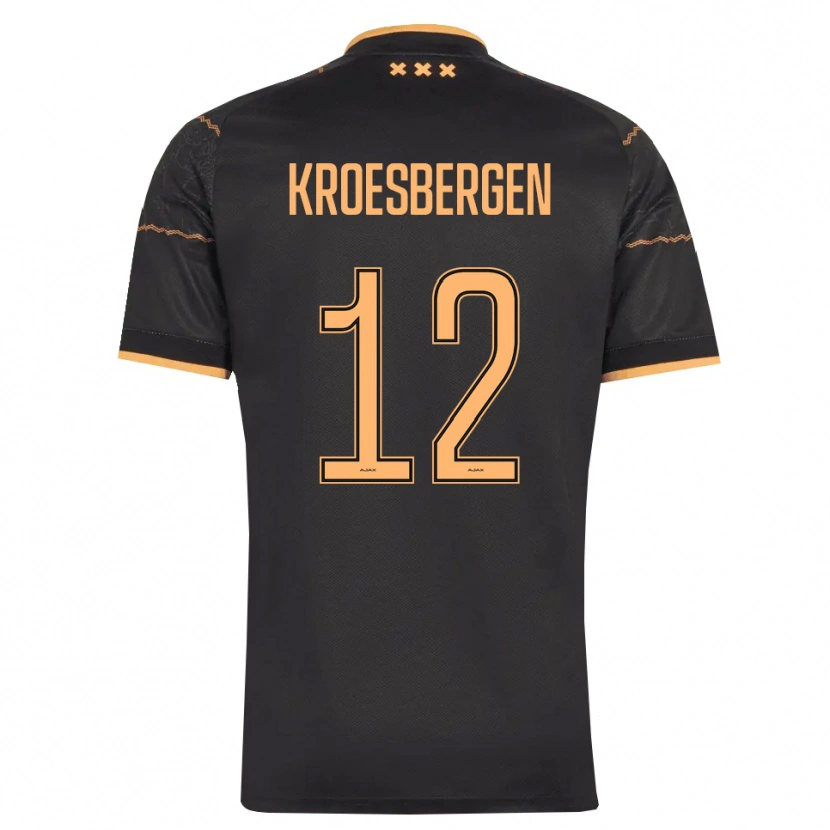 Danxen Kinderen Branko Kroesbergen #12 Zwart Oranje Uitshirt Uittenue 2026/27 T-Shirt België