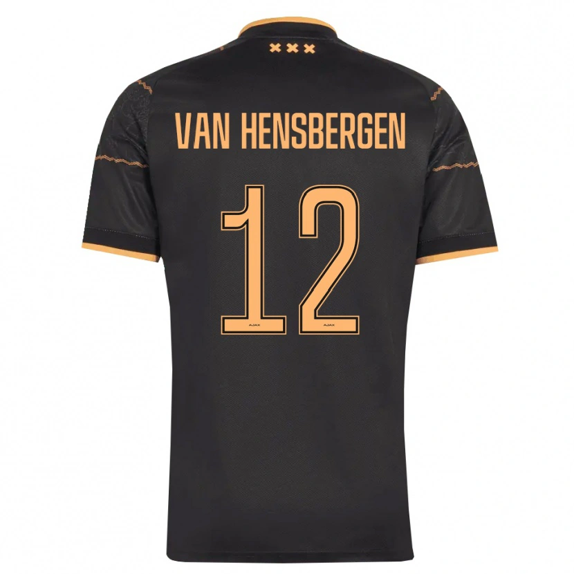 Danxen Kinderen Jade Van Hensbergen #12 Zwart Oranje Uitshirt Uittenue 2026/27 T-Shirt België