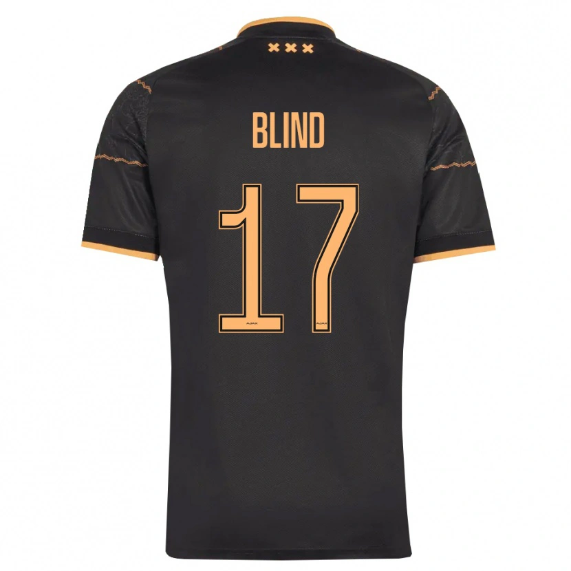 Danxen Kinderen Daley Blind #17 Zwart Oranje Uitshirt Uittenue 2026/27 T-Shirt België