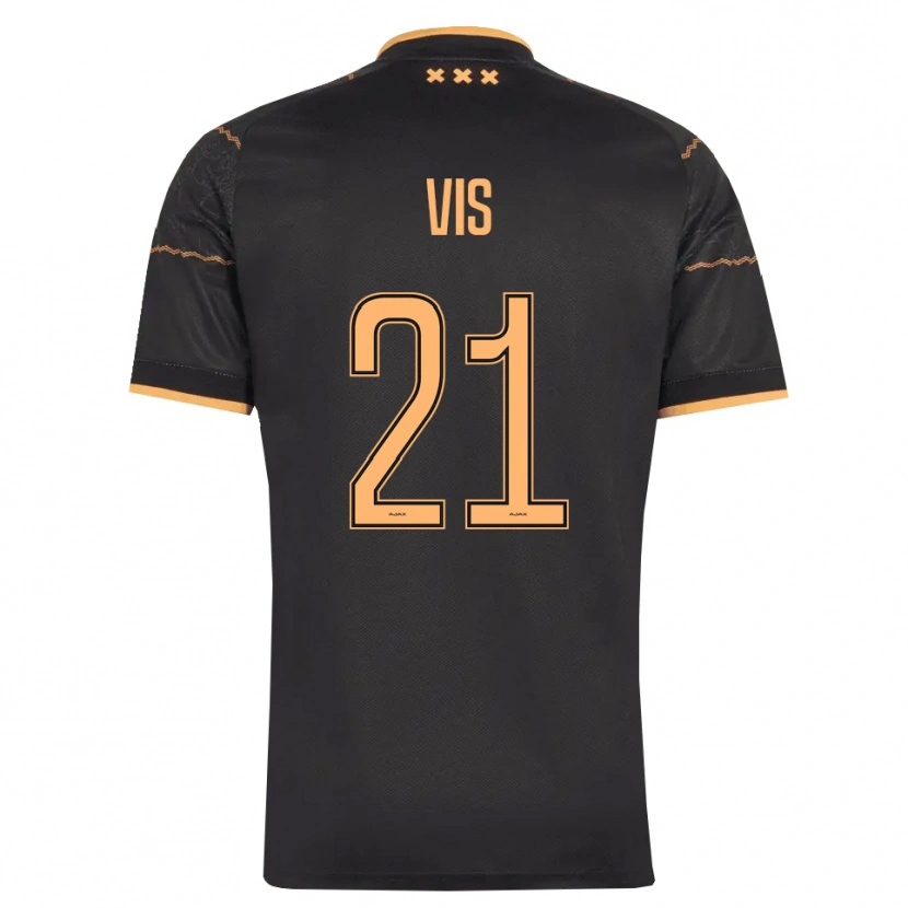 Danxen Kinderen Tijmen Vis #21 Zwart Oranje Uitshirt Uittenue 2026/27 T-Shirt België