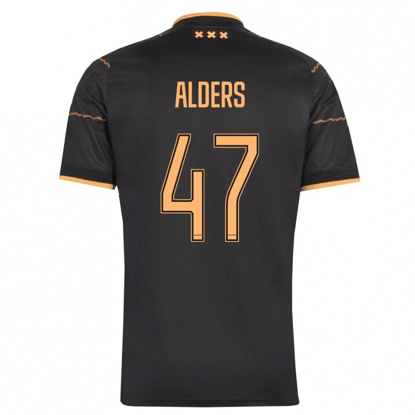 Danxen Kinderen Gerald Alders #47 Zwart Oranje Uitshirt Uittenue 2026/27 T-Shirt België