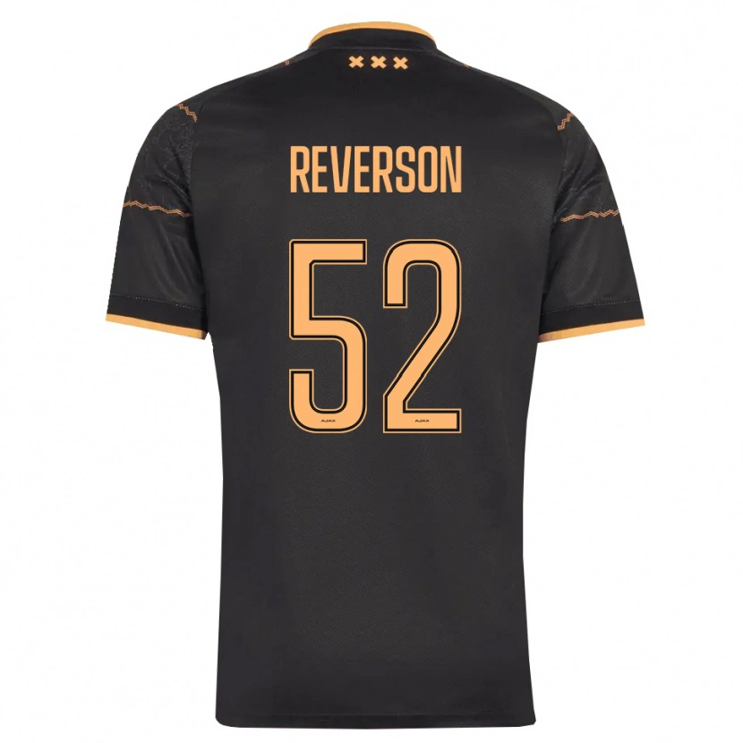 Danxen Kinderen Paul Reverson #52 Zwart Oranje Uitshirt Uittenue 2026/27 T-Shirt België