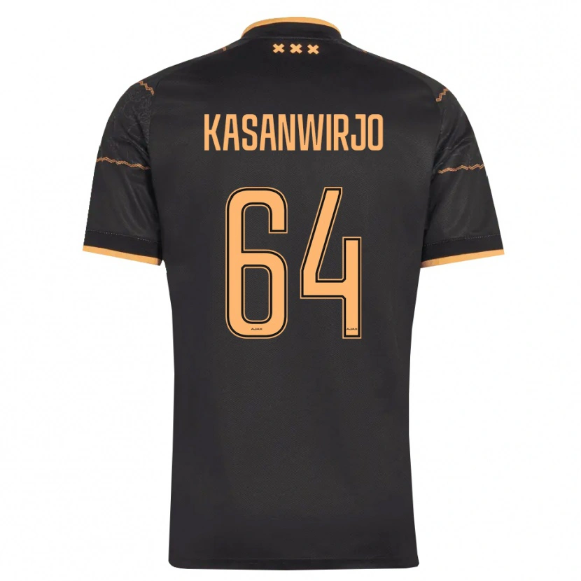 Danxen Kinderen Kennynho Kasanwirjo #64 Zwart Oranje Uitshirt Uittenue 2026/27 T-Shirt België
