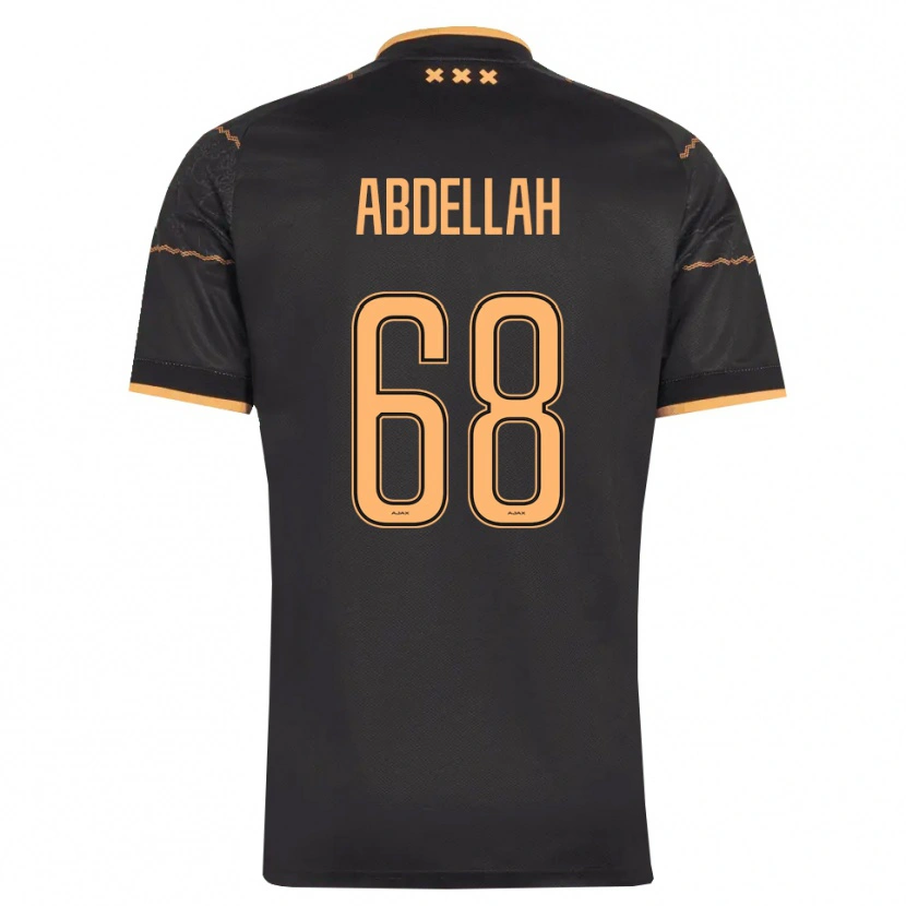 Danxen Kinderen Abdellah Ouazane #68 Zwart Oranje Uitshirt Uittenue 2026/27 T-Shirt België