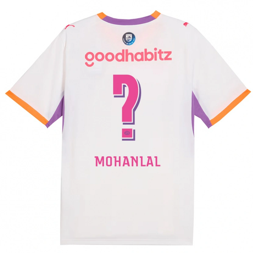 Danxen Kinderen Pawan Mohanlal #0 Wit Paars Oranje Uitshirt Uittenue 2026/27 T-Shirt België