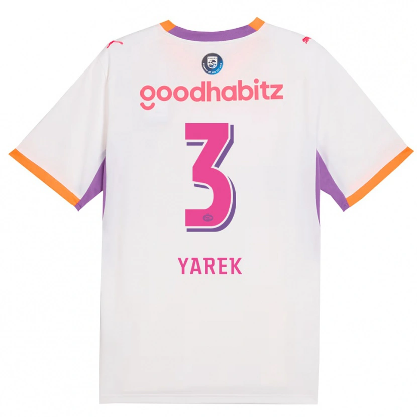 Danxen Kinderen Yarek Gasiorowski #3 Wit Paars Oranje Uitshirt Uittenue 2026/27 T-Shirt België