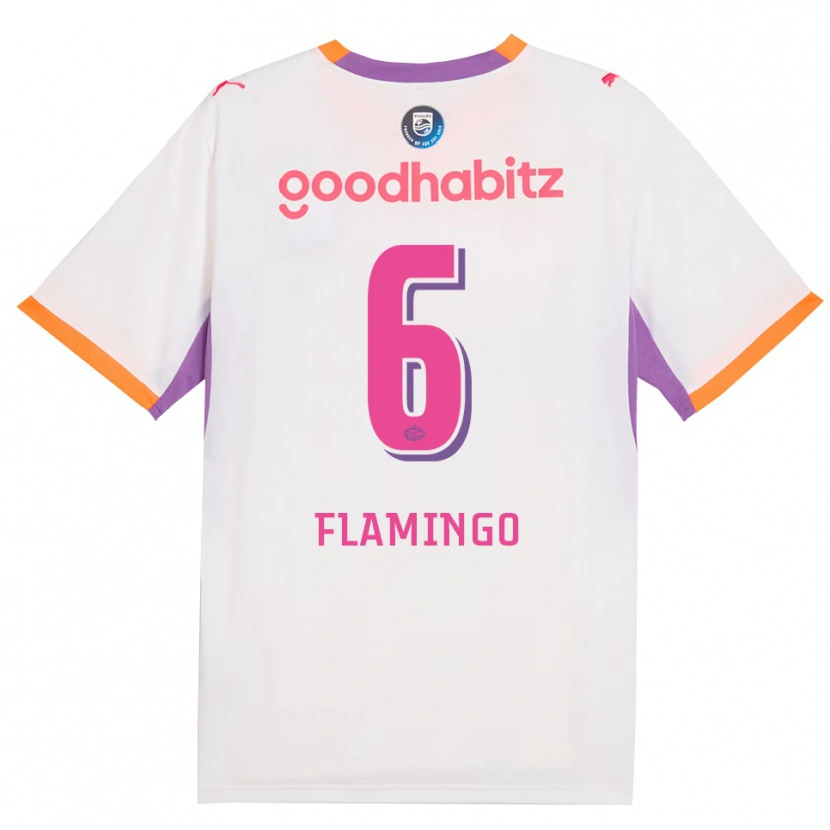 Danxen Kinderen Ryan Flamingo #6 Wit Paars Oranje Uitshirt Uittenue 2026/27 T-Shirt België