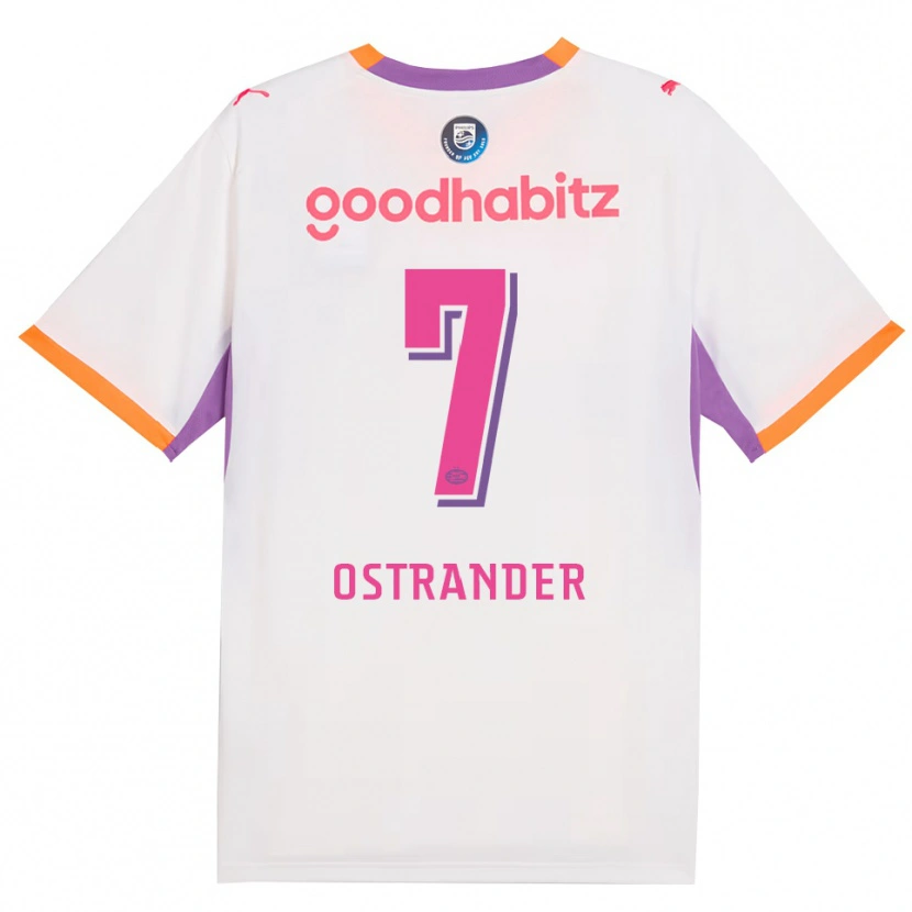 Danxen Kinderen William Ostrander #7 Wit Paars Oranje Uitshirt Uittenue 2026/27 T-Shirt België