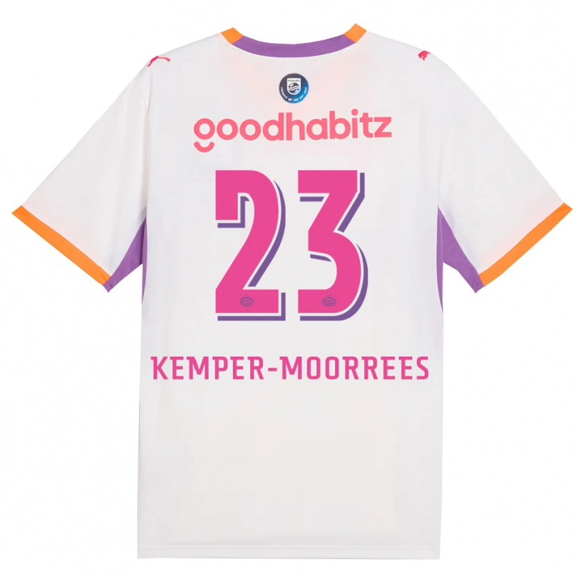 Danxen Kinderen Myrthe Kemper-Moorrees #23 Wit Paars Oranje Uitshirt Uittenue 2026/27 T-Shirt België