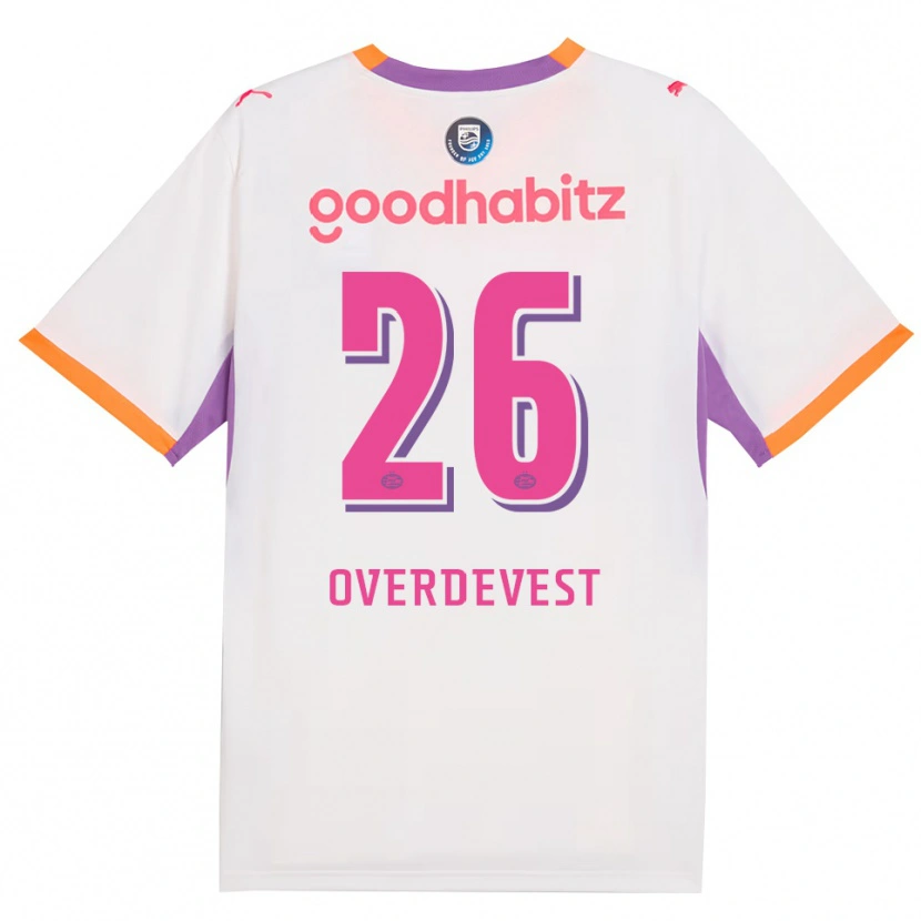 Danxen Kinderen Marco Overdevest #26 Wit Paars Oranje Uitshirt Uittenue 2026/27 T-Shirt België