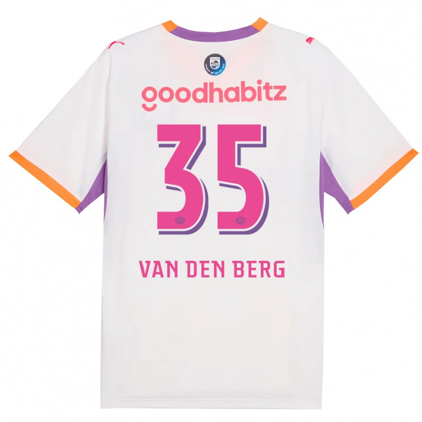 Danxen Kinderen Joël Van Den Berg #35 Wit Paars Oranje Uitshirt Uittenue 2026/27 T-Shirt België