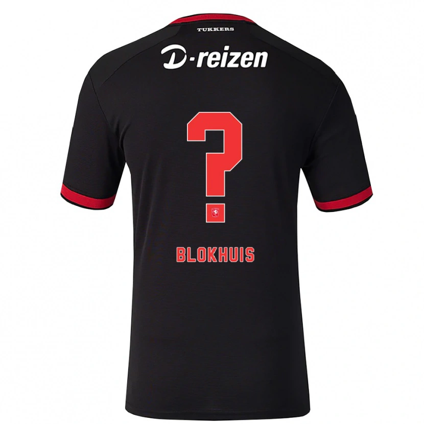 Danxen Kinderen Sil Blokhuis #0 Rood Wit Zwart Uitshirt Uittenue 2026/27 T-Shirt België