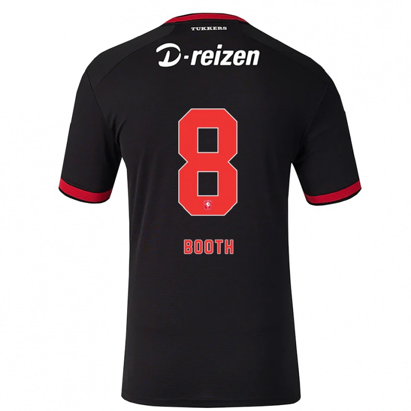 Danxen Kinderen Taylor Booth #8 Rood Wit Zwart Uitshirt Uittenue 2026/27 T-Shirt België