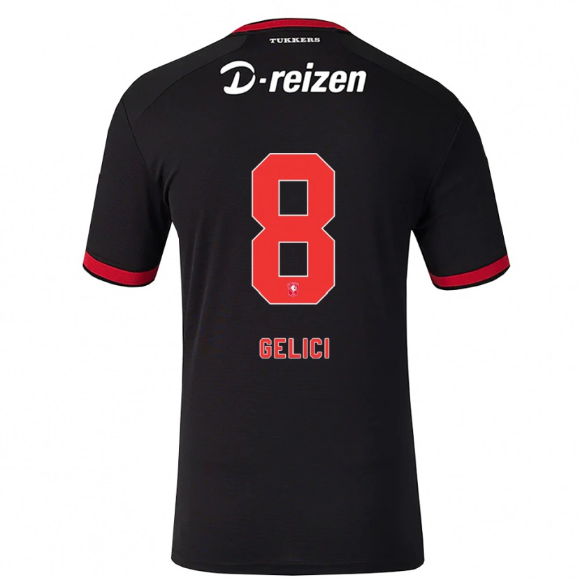 Danxen Kinderen Delano Gelici #8 Rood Wit Zwart Uitshirt Uittenue 2026/27 T-Shirt België
