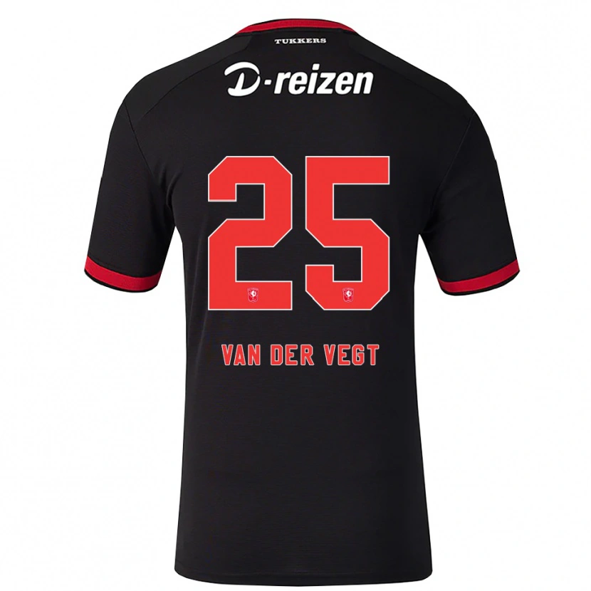 Danxen Kinderen Imre Van Der Vegt #25 Rood Wit Zwart Uitshirt Uittenue 2026/27 T-Shirt België