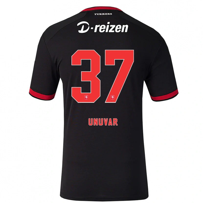 Danxen Kinderen Naci Ünüvar #37 Rood Wit Zwart Uitshirt Uittenue 2026/27 T-Shirt België