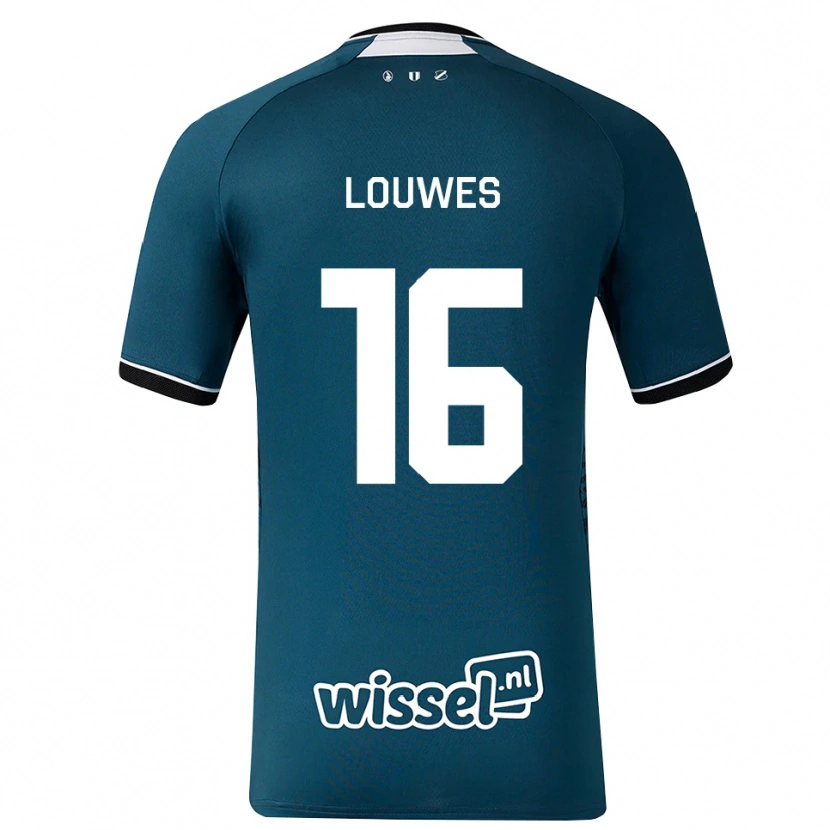 Danxen Kinderen Puck Louwes #16 Donkerleigrijs Wit Uitshirt Uittenue 2026/27 T-Shirt België
