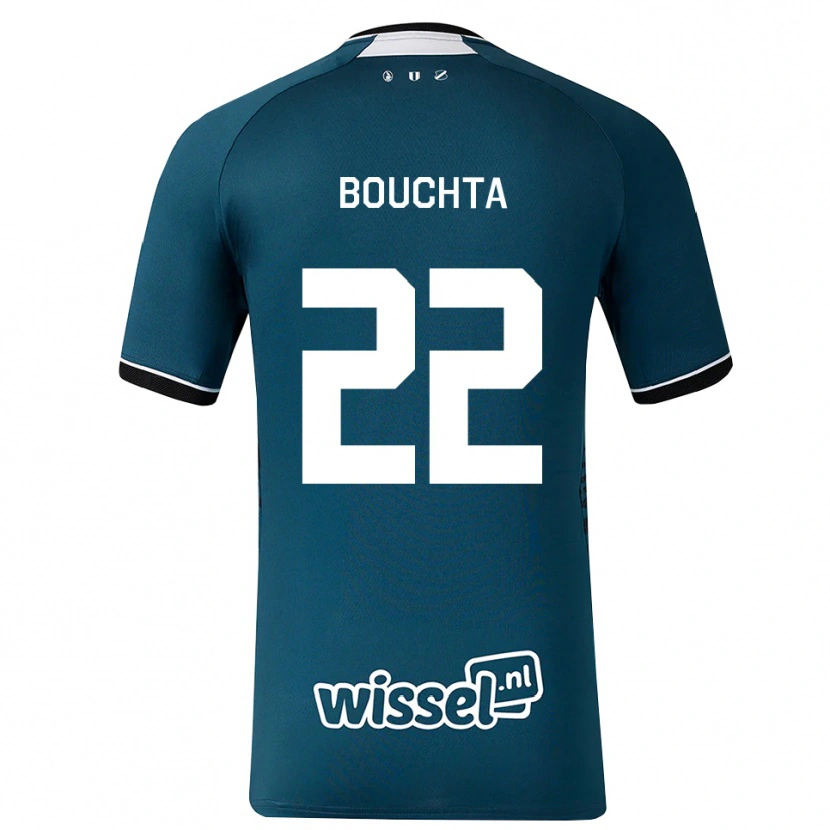 Danxen Kinderen Dani Bouchta #22 Donkerleigrijs Wit Uitshirt Uittenue 2026/27 T-Shirt België