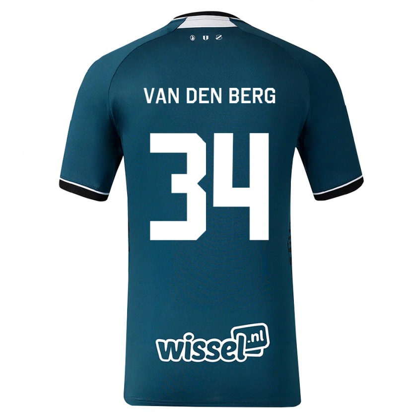 Danxen Kinderen Davy Van Den Berg #34 Donkerleigrijs Wit Uitshirt Uittenue 2026/27 T-Shirt België