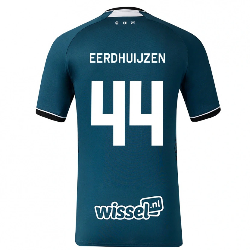Danxen Kinderen Mike Eerdhuijzen #44 Donkerleigrijs Wit Uitshirt Uittenue 2026/27 T-Shirt België