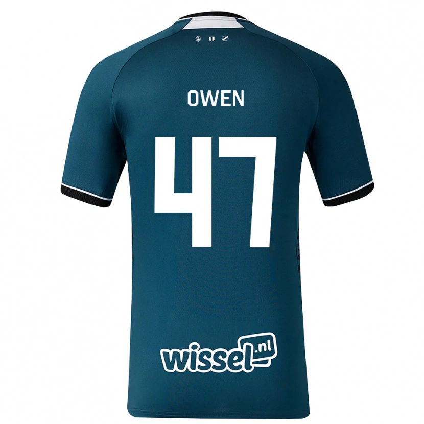 Danxen Kinderen Emmanuel Chigozie Owen #47 Donkerleigrijs Wit Uitshirt Uittenue 2026/27 T-Shirt België