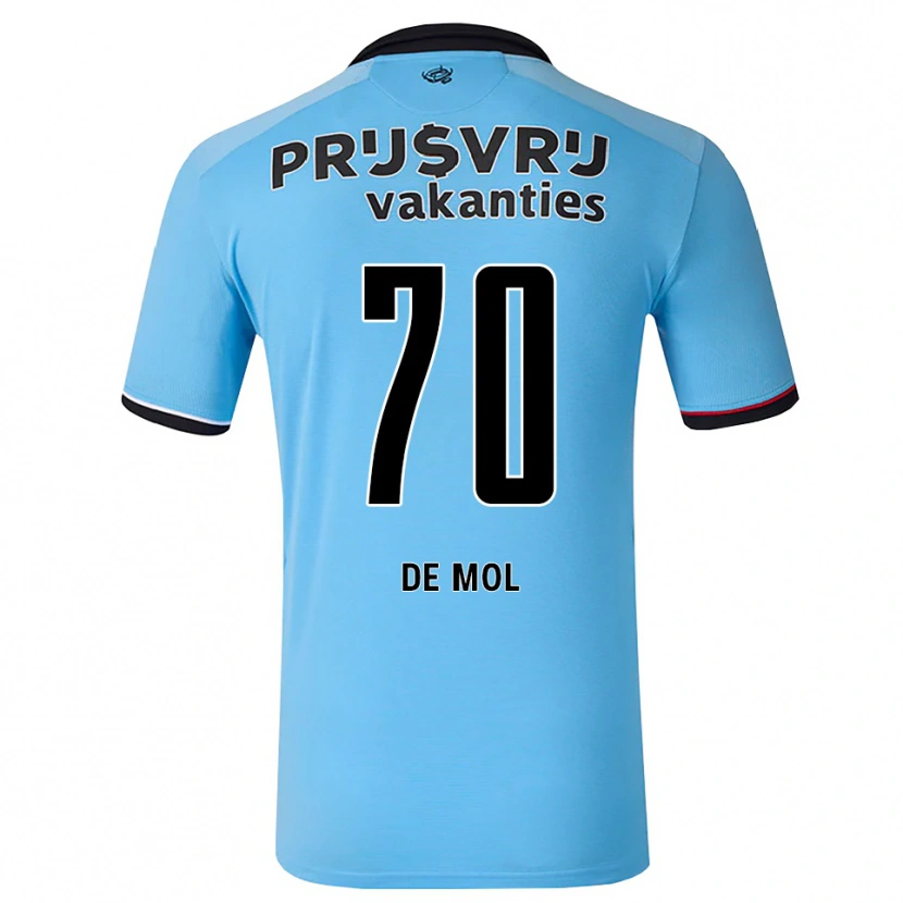 Danxen Kinderen Stenn De Mol #70 Diephemelsblauw Zwart Rood Uitshirt Uittenue 2026/27 T-Shirt België