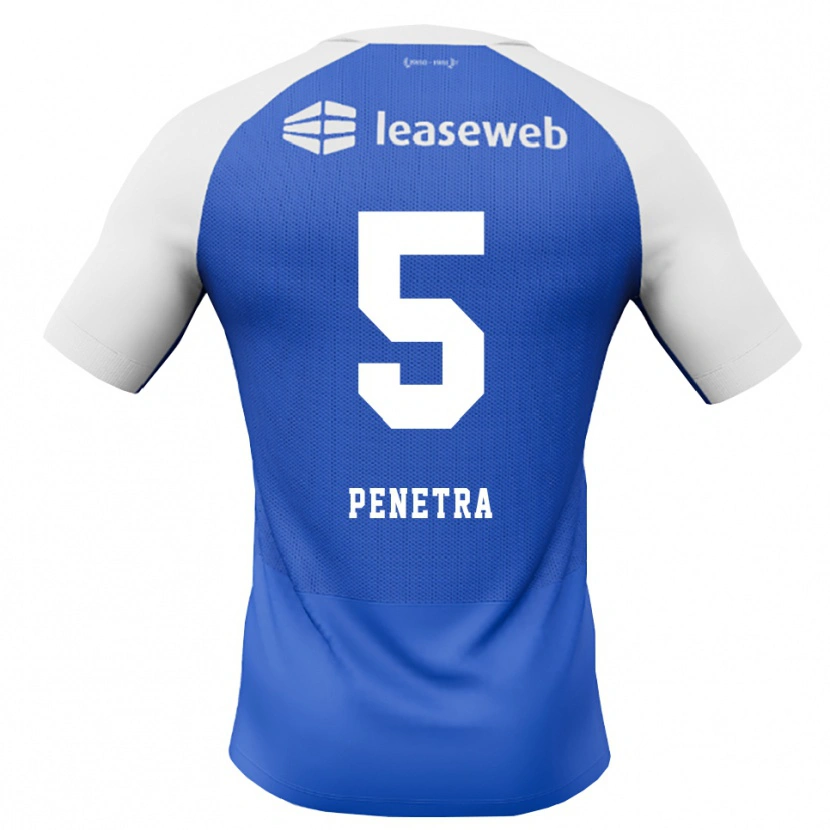 Danxen Kinderen Alexandre Penetra #5 Hemelsblauw Rood Wit Uitshirt Uittenue 2026/27 T-Shirt België