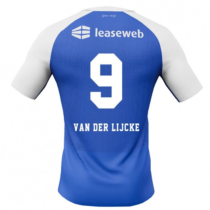 Danxen Kinderen Donny Van Der Lijcke #9 Hemelsblauw Rood Wit Uitshirt Uittenue 2026/27 T-Shirt België